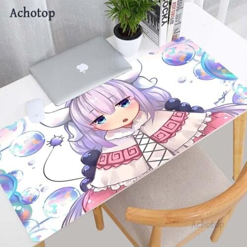 Large Anime Pink Mousepads Gamer Cute Kawaii XL Gaming Mouse Pad Rubber Otaku Locking Edge Big Fashion Laptop Notebook Desk Mat