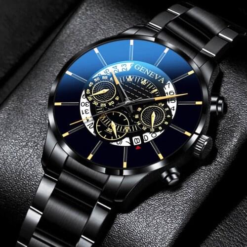 Reloj hombre 2021 Mens Fashion Business Watches Men Casual Calendar Clock Male Stainless Steel Quartz Watch relogio masculino