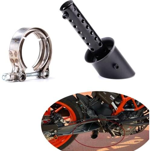 Black Slip-on Muffler Motorcycle Motorcycle Exhaust Pipe Reserve Catalyst Stainless Steel for Duke 390 125 250 RC390 2017-2020