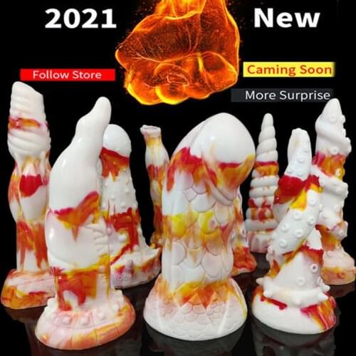 Colorful Huge Dildo Animal Silicone Fake Penis Anal Toys With Suction Cup Dildo Sex Toy For Women Vagina Stimulator Sex Products