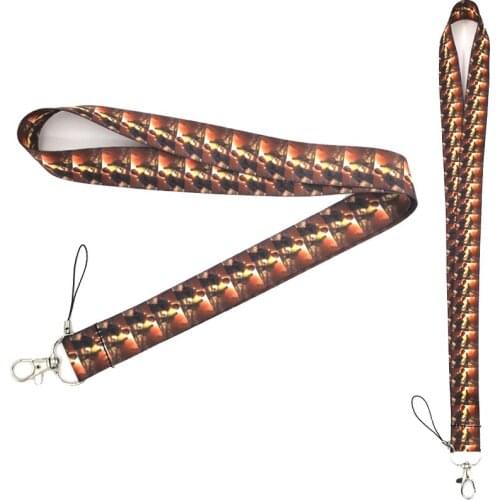 The Last of Us Lanyard Keys Phone Holder Funny Neck Strap With Keyring ID Card DIY Animal webbings ribbons Hang Rope gifts