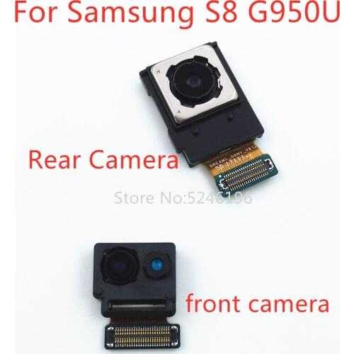 1pcs Back big Main Rear Camera front camera Module Flex Cable For Samsung Galaxy S8 G950U G950D G9500 Original Replace Part