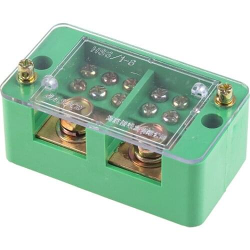 Single Phase 2-IN 4/6/812-OUT Wire Terminal Box Household Distribution Box Terminal Junction Case Holder
