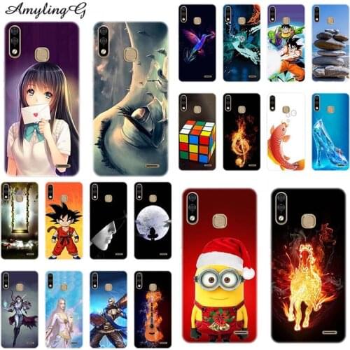 Fashion Phone Case For Tecno Spark3 KB7 6.2" Case For Tecno Spark 3 Patterned Cartoon Cover Soft Silicone TPU Style Funny Owl HD