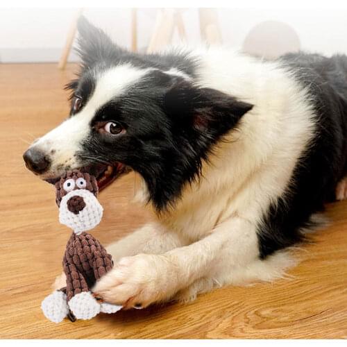 2021 New Dog Toys Stuffed Donkey Squeaking Pet Toy Cute Plush Puzzle Interactive Toy For Dogs Cat Chew Squeaker Squeaky Pet Toy