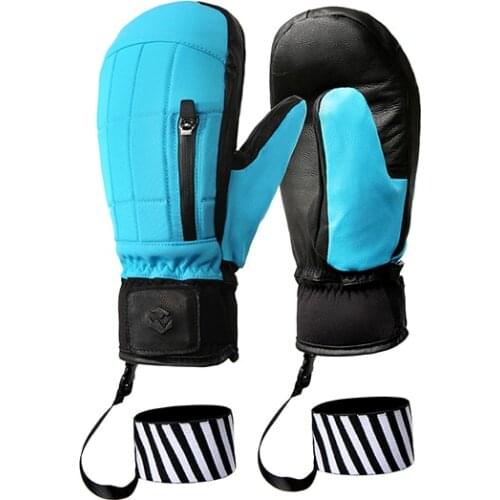 Ski Gloves Snowmobile Winter Gloves Fleece Warm Snowboard Mittens with Windproof and Waterproof