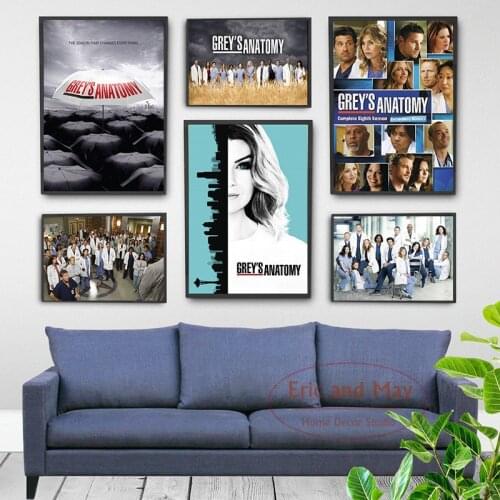 Posters And Prints Greys Anatomy Tv Show Series Vintage Decor Picture Canvas Painting Wall Paintings For Bedrooms Cuadros