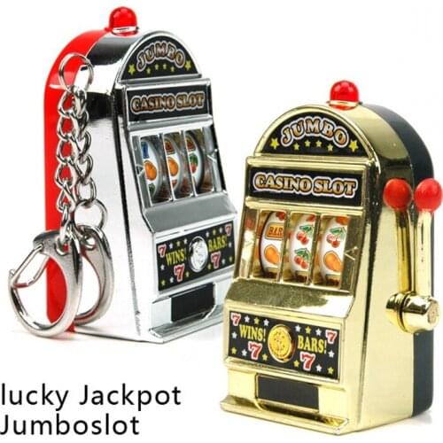 Retail Novelty Mini Casino Slot Machine Keychains With Game Luminous Vocalization Key Chains Key Rings Free Shipping