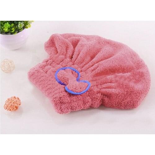 Waterproof Bath Spa Hat Double Layer Shower Caps Bath Hair Cover Women Shower Caps Absorbent Wrap Towel Hat Bathroom Accessories