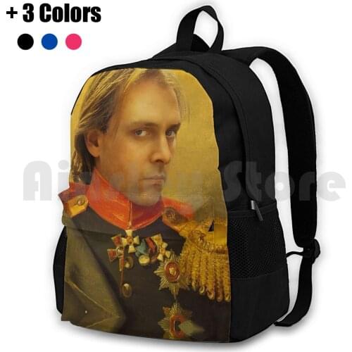 Rik Mayall Portrait Outdoor Hiking Backpack Riding Climbing Sports Bag Rik Mayall Rik Mayall Bottom Richie Rick Rick Mayall