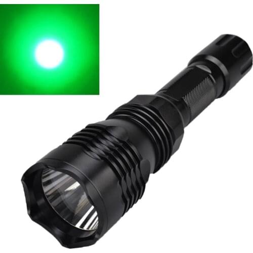 Tactical Green LED Hunting Flashlight HS-802 350lm Green Light Toch XR-E Q5 LED Lamp Torchlight 18650 Flashlight