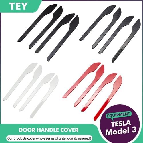 TEY For Tesla Model 3 Door Handle Protector Sticker Model3 Model Y Accessories Model Three