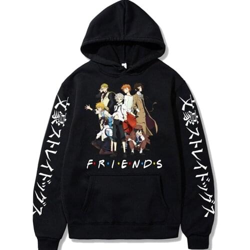 Hot Japanese Anime Bungo Stray Dogs Casual Hoodies Men Women Funny Harajuku Clothes Loog Sleeve Sportswear Sweatshirts Male