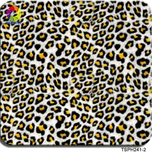 TSAUTOP Size 0.5m x 20m water transfer printing film hydro dipping transfer film Leopard print WDF241-2