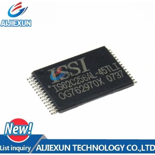 10PCS IS62C256AL-45TLI TSOP32 IC SRAM 256KBIT 45NS 28TSOP New and original