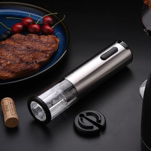 USB Rechargeable Bottle Opener Automatic Stainless Steel Corkscrew Electric Power Display Jar Opener Foil Cutter