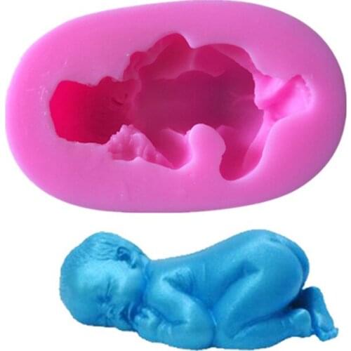 High quality 3D baby,Fondant Cake Decorating Tools,silicone soap mold,Silicone Cake Mold C002