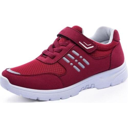 2020 Summer New Fashion Women Flat Shoes Summer Breathable Woman Sneakers Women Shoes Lightweight Middle-aged Casual Shoes FLats