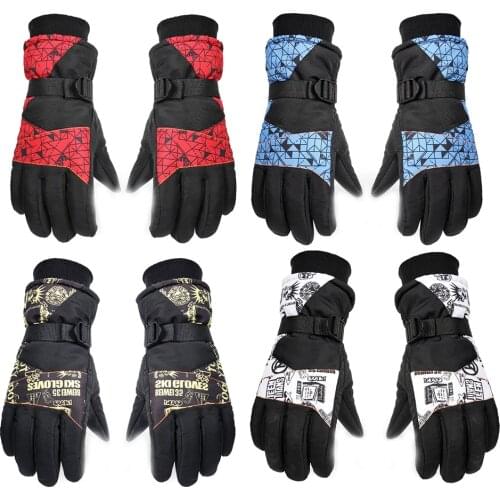 Winter Cycling Gloves With Wrist Support Touch Screen Bicycle Gloves Outdoor Sports Waterproof Bike Full Finger Gloves