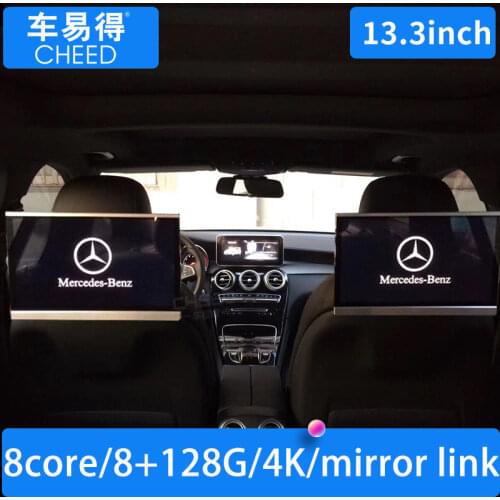 Car Rear Entertainment System Car TV Screen HD Universal Headrest Screen Car Monitor Android 9.0/2+16G/8Core/4K