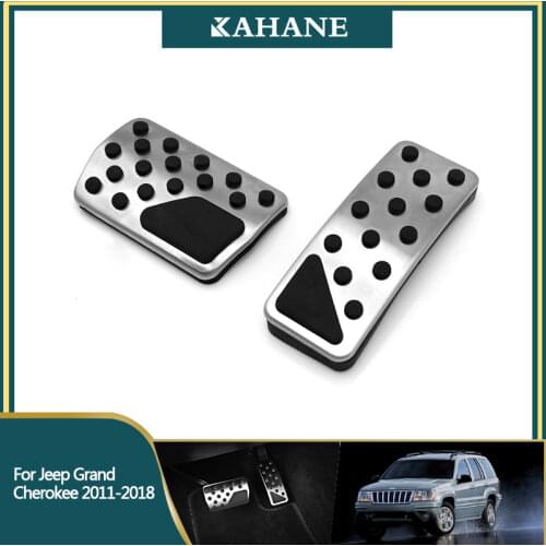 2Pcs Car Styling Accelerator Brake Footrest Pedal Protection Cover Pad For Jeep Grand Cherokee /Dodge Durango