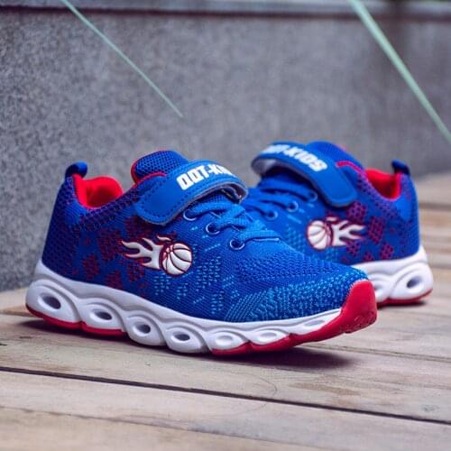 2021 Retro Sport Kids Sneakers Boys Basketball Shoes for Children Sneakers Girls Shoes Basket Footwear Mesh Non-slip Trainers