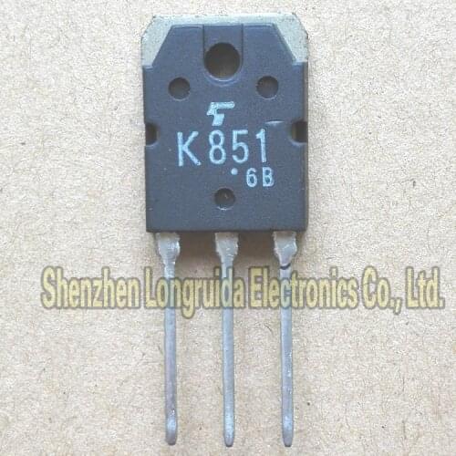 5PCS K851 2SK851 TO-3P MOSFET TRANSISTOR 30A 200V In Stock