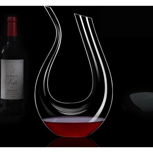 Wine Decanter Aerator Hand Blown Red Wine Carafe Lead-Free Crystal Wine Decanters, Red Wine Decanter