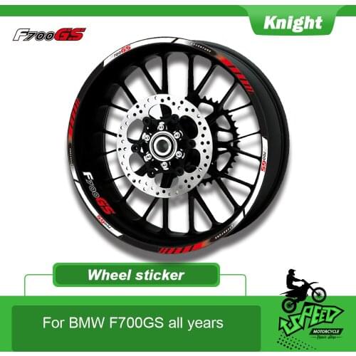 Motorcycle Racing equipment Accessories Wheel Tire Rim Decoration Adhesive Reflective Decal Sticker For BMW F700GS F700gs