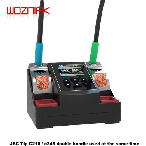 Xsoldering PRO Lead-free Soldering Station for JBC C210 C245 Tip handle universal Tools Double handle Rapid Heating Iron Set