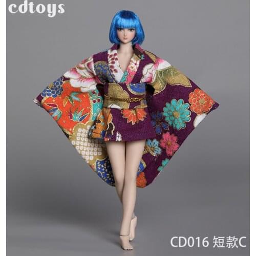 Cdtoys Cd016 1/12 Female Soldier Clothes Long Short Kimono Set Fit Tbleague Rubber Coated Female Body Figure Clothing In Stock