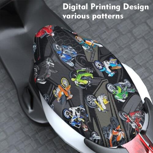 Motorcycle Seat Cover Cushion Cover 3D Cellular Mesh Heat Waterproof Heat Shield Cooling Summber Motorbike Scooter S/M/L/XL