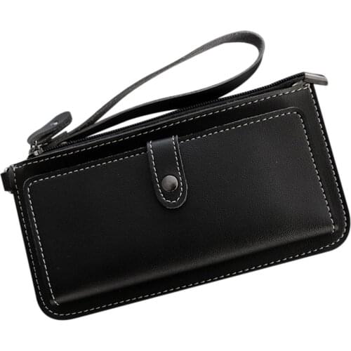 Womens Long Multi-Function Wallet Multi Card Slot Card Holder Buckle Zipper Student Purse Clutch d88