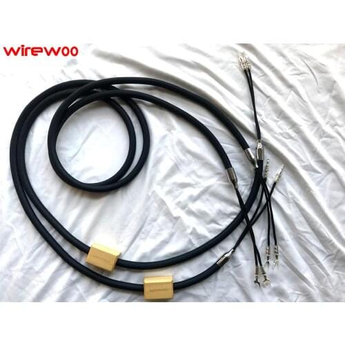 Hi-End tech music service- wirewoo 411 nano Perfect surface silver Loudspeaker Cable