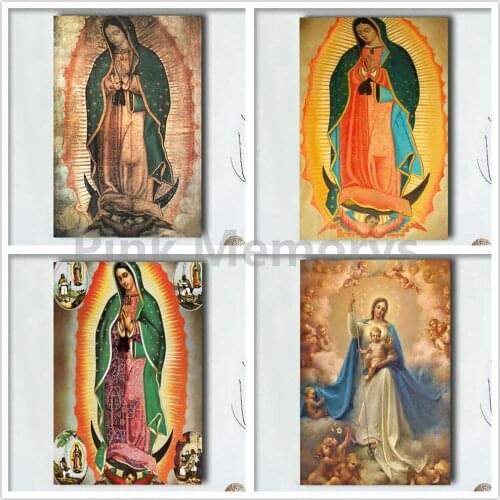 Full Square Drill 5D DIY Diamond Christian Virgin Mary Painting Picture Embroidery Mosaic Cross Stitch Craft Wall Art Decor