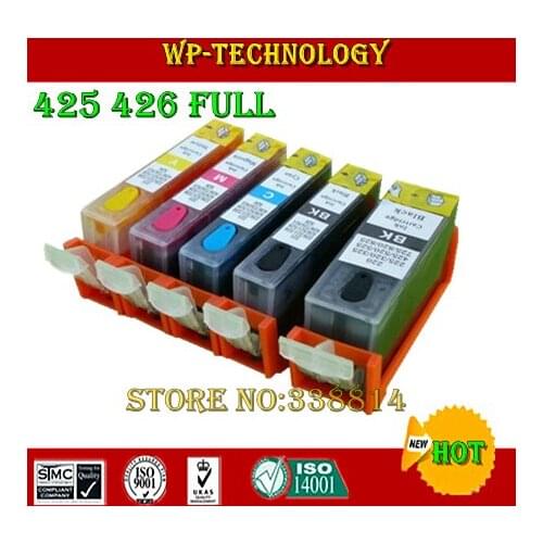 5PK Full Ink Refill cartridge suit for PGI425 CLI426 ,suit for Canon iP4840 MG5140 MG5240 IX6540 MX884 ,With ARC chips