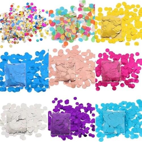 500g/1kg 2.5cm Round Balloons Confetti Gold Silver Rose Gold Foil Mulit Colors Gender Reveal Wedding Birthday Party Decoration