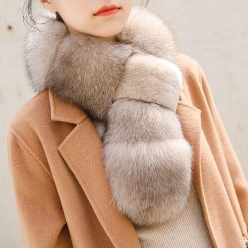 Fox Fur Collar For Hood Natural Fox Fur Hood Trim Scarf Big Fur Collar 100% Real Collar Trim Custom Made big real raccon fur