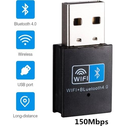 Mini USB WiFi Adapter 150Mbps Wi-Fi Bluetooth Adapter For PC Ethernet WiFi Dongle 2.4G Network Card Antena Wi Fi Receiver