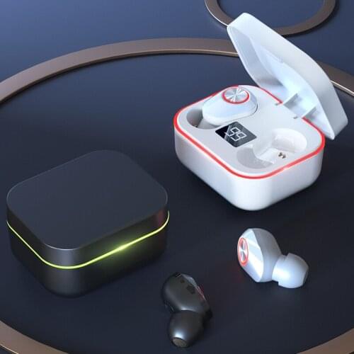 TWS Bluetooth Headset Wireless Headset With Charging Box Microphone Headset Listening To Music Sports waterproof for Gaming game