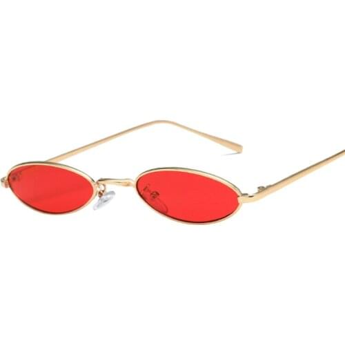 2020 New Small Oval Steampunk Sunglasses Fashion Women Men Vintage Brand Designer Ladies Retro Round Sun Glasses for Women Men