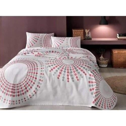 TAÇ Moon Single Pique Set Pink-Cotton Piqué: 160x230 cm Fitted Sheet: 100x200 cm