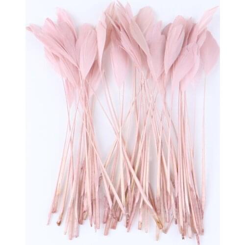 Multicolor 50Pcs/Lot Trimmed Goose Feather 6-8 inches Clothing Jewelry hat decoration Accessories feathers for crafts