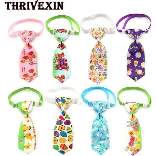 St. Patricks Day Dog Bow Tie Adjustable Puppy Cat Necktie Bowties Cute Grooming Product Easter Eggs Rabbit Pets Supplies