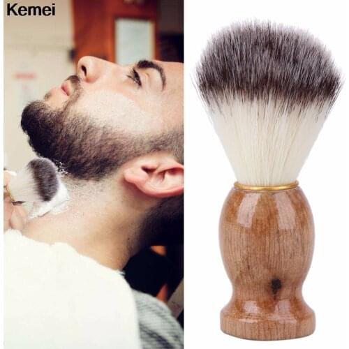 Beard Shaving Brush Salon Men Facial Beard Cleaning Appliance Shave Tool Razor Brush With Wood Handle For Fale