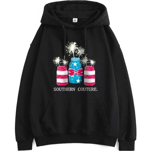 Fireworks Print Woman Sweatshirts Long Sleeve Autumn Clothing Fashion Casual Tops Female Polyester Leisure Pullovers 2021 New