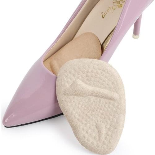 1Pair Soft High Heels Half Yard Mat Arch Only Eat Orthopedic Insert Insole Foot Forefoot Protection Pad Women