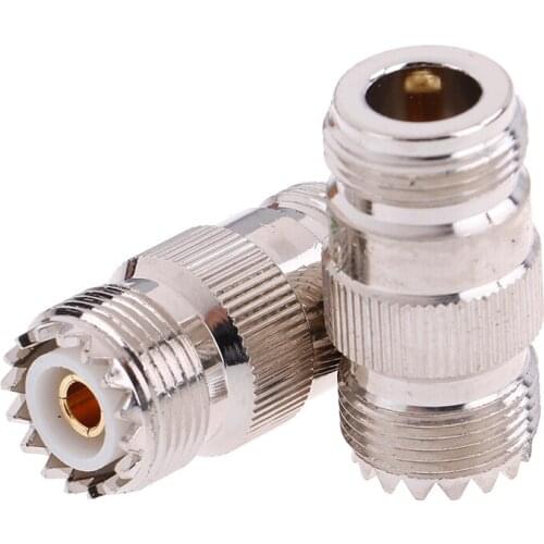 1pc High Quality N Type Female To UHF Female Jack Straight RF Coaxial Adapter Connector