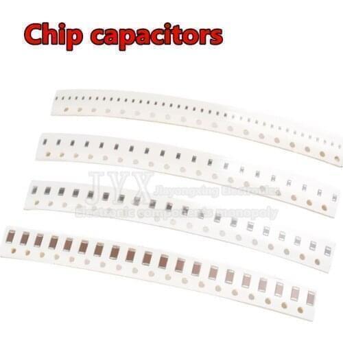 100pcs 1206 SMD 1PF-100UF X7R Error 5% 10pF 100pF 470pF 100nF 220nF 1UF 10uf 47UF 2.2UF 22UF Multilayer Ceramic Capacitor