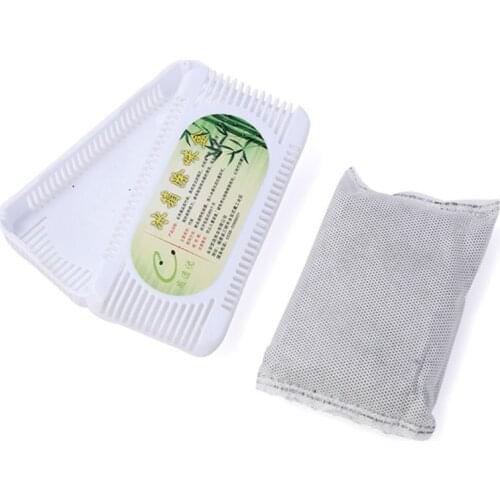 2 Box Refrigerator Air Purifier Bamboo Charcoal Activated Carbon Box Odour Absorber Closet Deodorant Freezer Deodorizer Smell Re